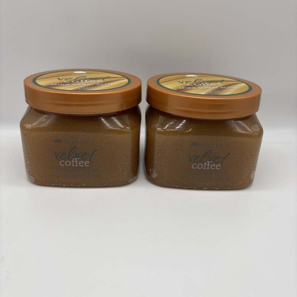 Tree Hut Velvet Coffee Shea Sugar Body Scrub 18oz Lot of 2 New